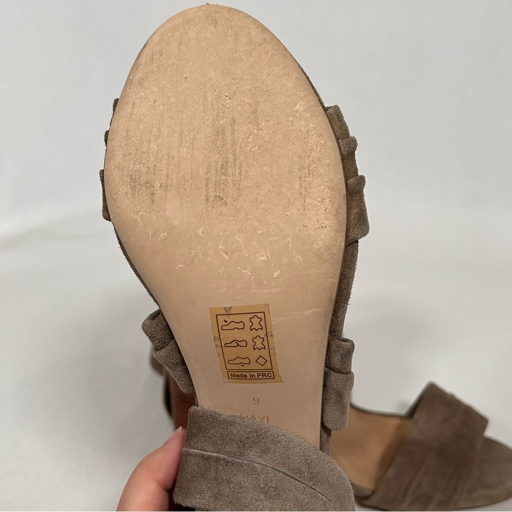 Raye Block Heel Open Toe Wrap Around Ankle Heels - image 8